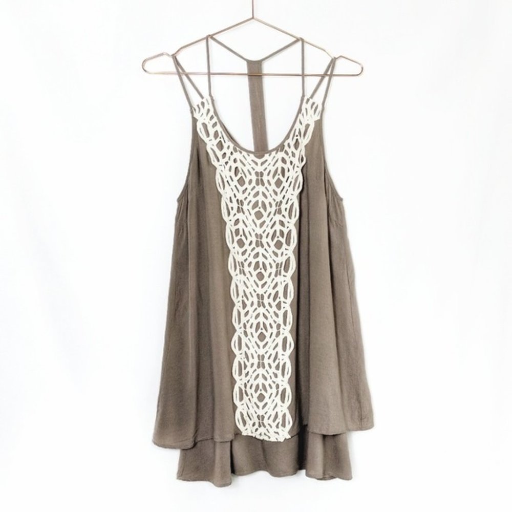 Entro • Lace Trim Layered Mini Dress